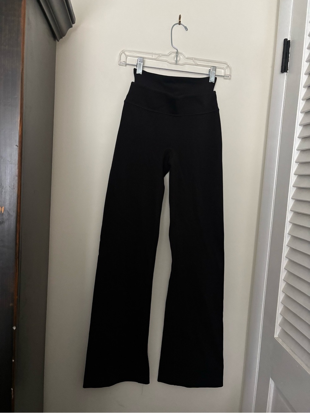 SPANX Black High-Rise Wide-Leg Pants